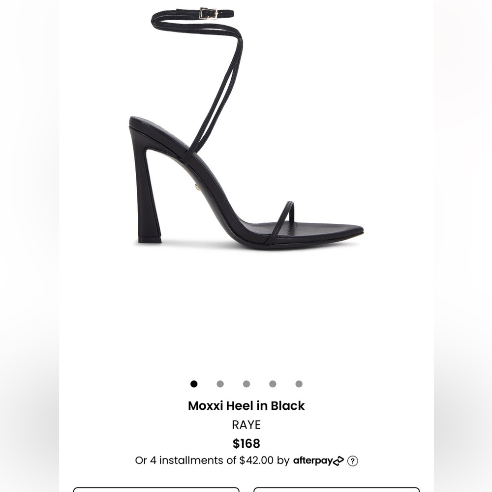Raye moxxi heel in black size 6
